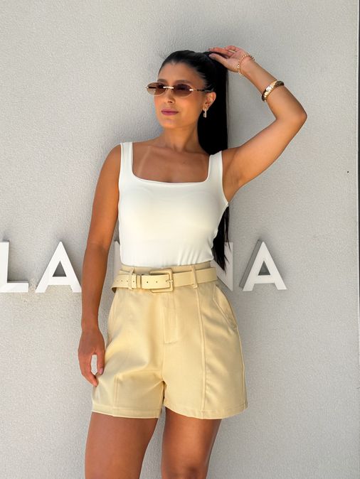 Body Alça Let Creme - Loja La Mina 