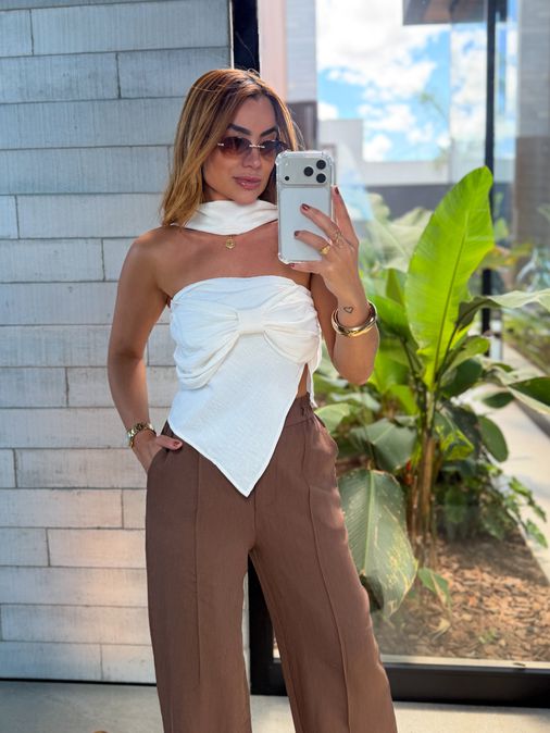 Blusa Tomara que Caia Samanta Off - Loja La Mina 