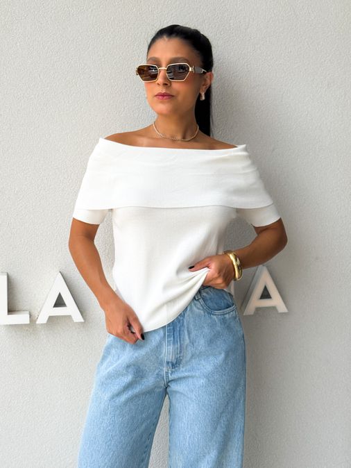 Blusa Ombro a Ombro Aura Off - Loja La Mina 