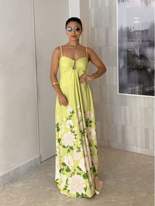Vestido Estampado Thaisa Lima - Loja La Mina 