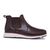 Bota Casual Chelsea Masculina Café em Couro 