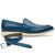 Sapato Casual Azul Scay em Couro + Cinto de Couro