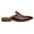 Mule Masculino Café Brasão Sola de Couro