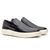 Sapato Casual Preto Slip On em Couro 