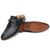 Mule Masculino Preto Linho Sola de Couro 