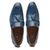 Sapato Social Azul Sky Bambolim em Couro + Cinto de Couro