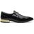 Sapato Social Jota Pe Preto Verniz Montblanc Gold + Cinto de Verniz