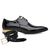 Sapato Social Jota Pe Verniz Preto Montblanc Gold + Cinto de Verniz