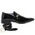 Sapato Social Jota Pe Preto Verniz Air Dixon Gold + Cinto de Verniz