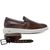 Sapato Jota Pe Casual Marrom em Couro Air Sandler + Cinto de Couro