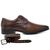 Sapato Jota Pe Marrom Couro Air Equinox + Cinto de Couro