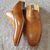 Mule Masculino Caramelo Brasao Sola de Couro 