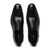 Sapato Social Preto Couro Wood Laser