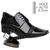 Sapato com Salto Interno Preto Jota Pe Grow Air Connar + Cinto de Verniz 