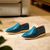 Sapato Casual Azul Scay em Couro + Cinto de Couro