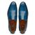 Sapato Social Azul Sky em Couro + Cinto de Couro
