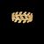 Anel Zirconia folhas