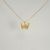 Conjunto de Gargantilha e Par de Brinco Borboleta Microzirconia Colorida