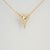 Conjunto de Gargantilha e Par de Brinco Coração Triangular com Microzirconia