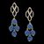 Brinco Folheado à Ouro 18k Blue Balloons