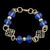 Pulseira folheada a ouro,com cristal.