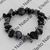 Pulseira Masculina Efeito Natural Obsidiana