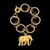 Pulseira folheada à ouro 18k beli