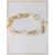 Pulseira Folheada Ouro 18k Cubos Cristais