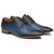 Sapato Social Azul em Couro Veg + Cinto de Couro
