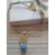 Pulseira folheada a Ouro 18k Cristal Azul