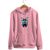 Blusa De Frio Black Beast Moletom Gato Dj Rosa Claro