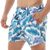 Shorts Masculino Praia Florido Azul Black Beast