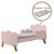 Cama Junvenil Solteiro Angel Cambel Rosa + Colchão 70x150x12 Passalacqua
