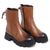 Bota Coturno Cadarço Cano Alto Tabaco 15002