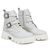 Bota Coturno FIvela e Cadarço 15020 Off White