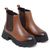 Bota Chelsea Feminina em Couro Tabaco 15035