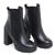 Bota Salto Grosso Cano Curto Preta 16010