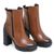Bota Salto Grosso Cano Curto Tabaco 16015