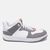Tênis Jade Sneaker Feminino em Couro Cinza e Branco 116