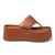 Papete Flat Feminina em Napa Caramelo 5100