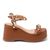 Sandalia Feminina Anabela Média 9001 Caramelo