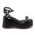 Sandalia Feminina Anabela Média 9001 Preto