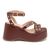 Sandalia Feminina Anabela Média 9100 Cacau