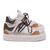 Tênis Raika Sneaker Feminino em Couro Camel 128