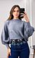 Blusa Ampla Tricô Modal Eloá - Cinza Mescla