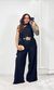 Calça Wide Leg Cinto Taxas - Preto