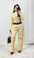 Calça Cargo Reta - Amarelo Manteiga