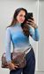 Body Tule Gola Alta - Azul Candy