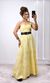 Vestido Bordado Coqueiro - Amarelo Candy