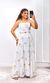 Vestido Bordado Coqueiro - Branco